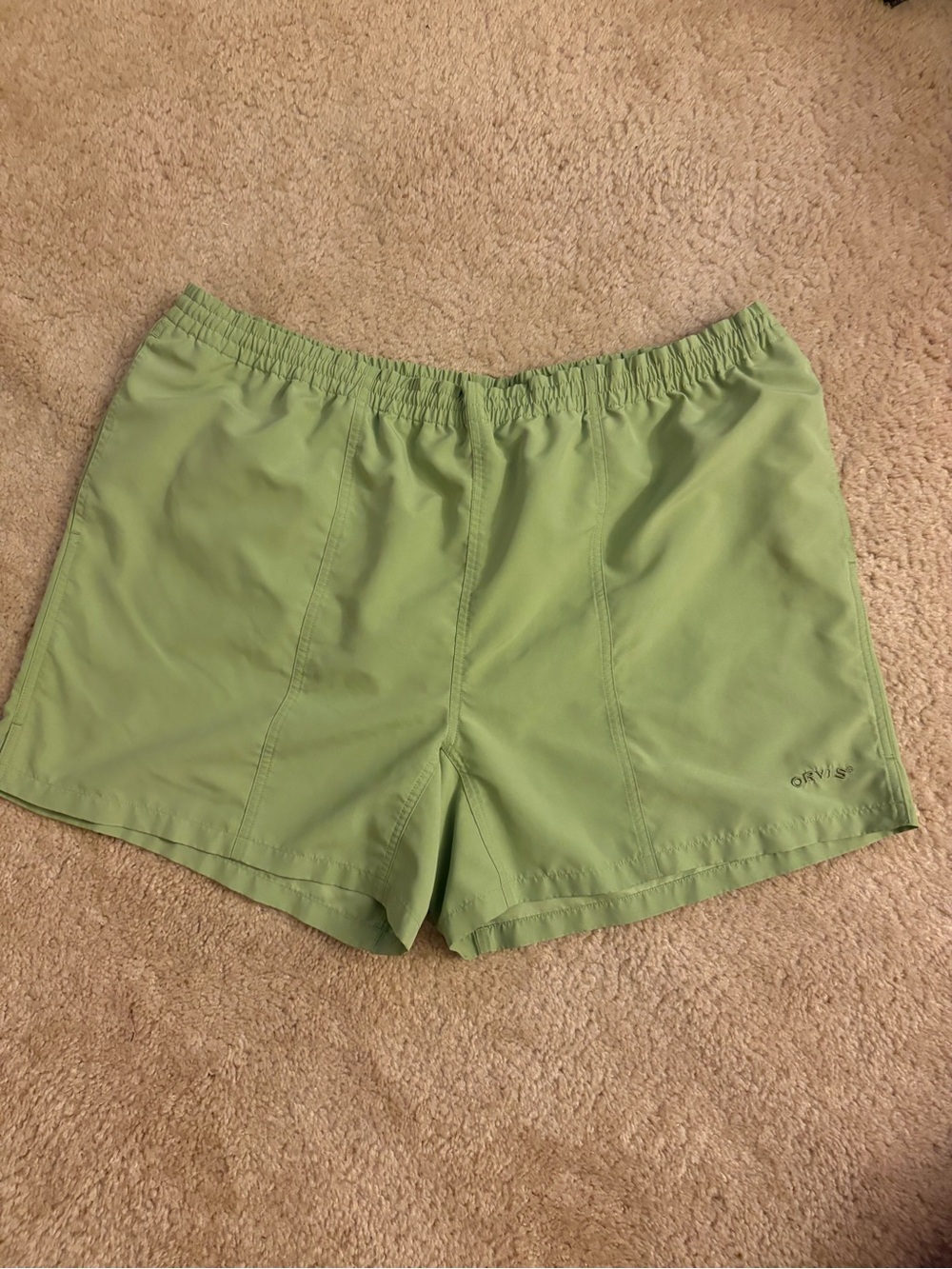 Orvis Green Men’s Elastic-Waist Swim Shorts